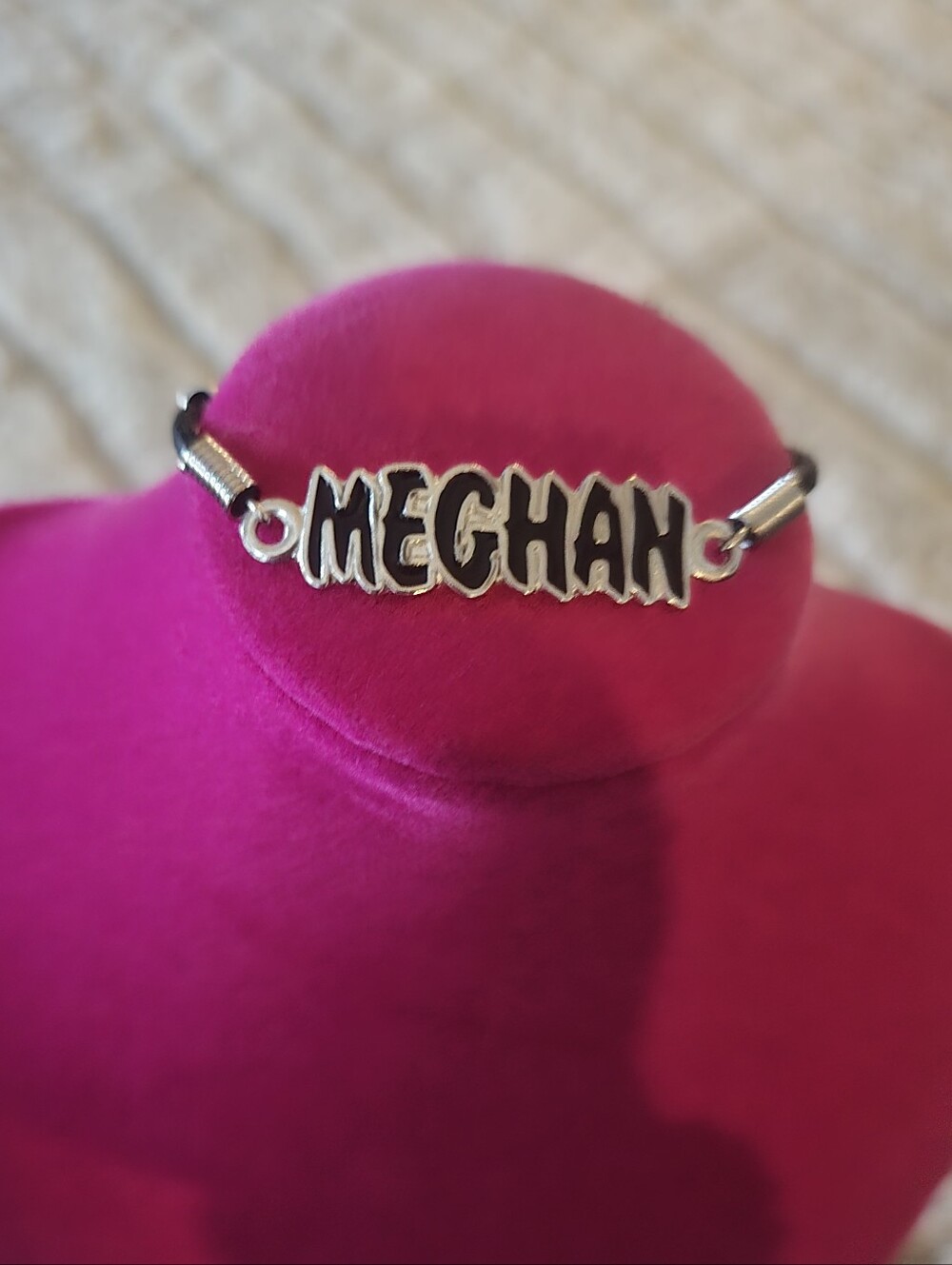 Personalized Silver Name Bracelet "Meghan" - Women's Jewelry